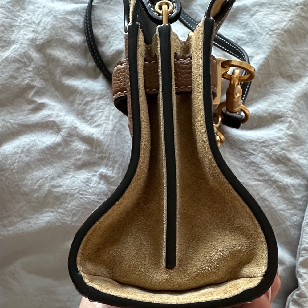 Tory Burch Tan and Black Small Crossbody Bag - Picture 11 of 16